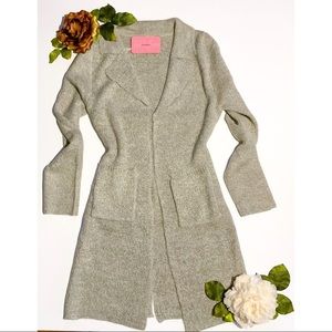 Taupe Front Pocket Cardigan LARGE